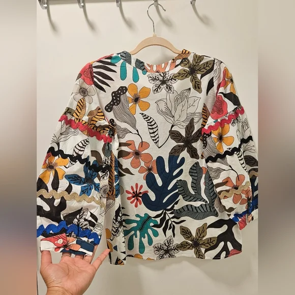 Vilagallo Lucera Top Women Blouse Size 38 - Picture 7 of 15